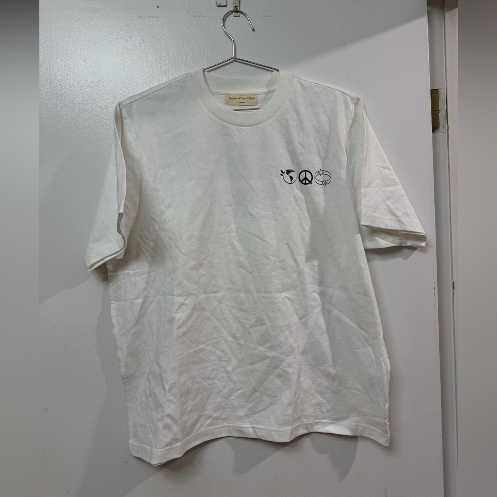 White Short Sleeve Women's Tee with Graphic